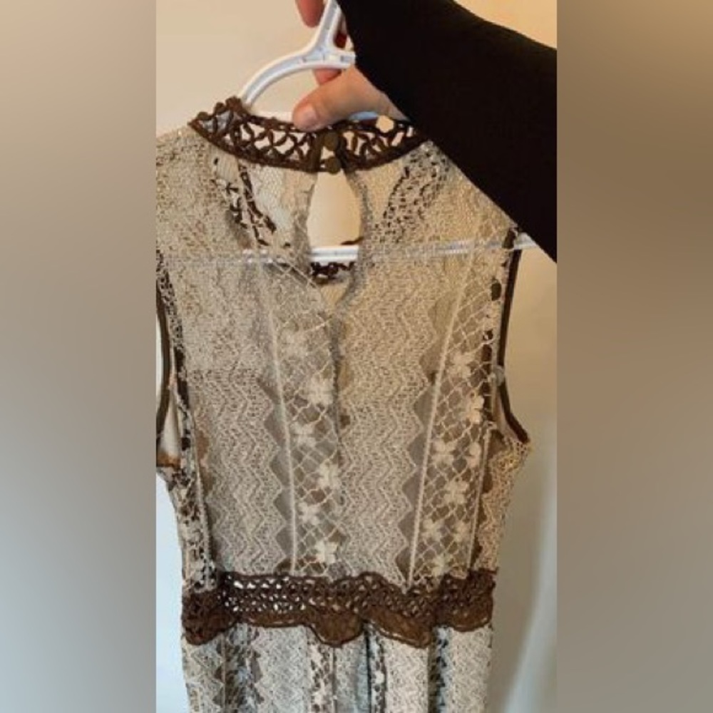 Lace Style Boho Dress; - Picture 2 of 2